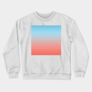 Light blue and pink color gradient Crewneck Sweatshirt